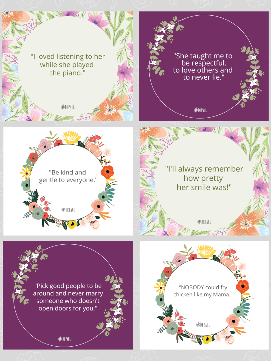 Mother's Day Quotes Collage DePaul