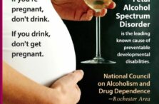 Advertisement about fetal alcohol spectrum disorder (FASD)
