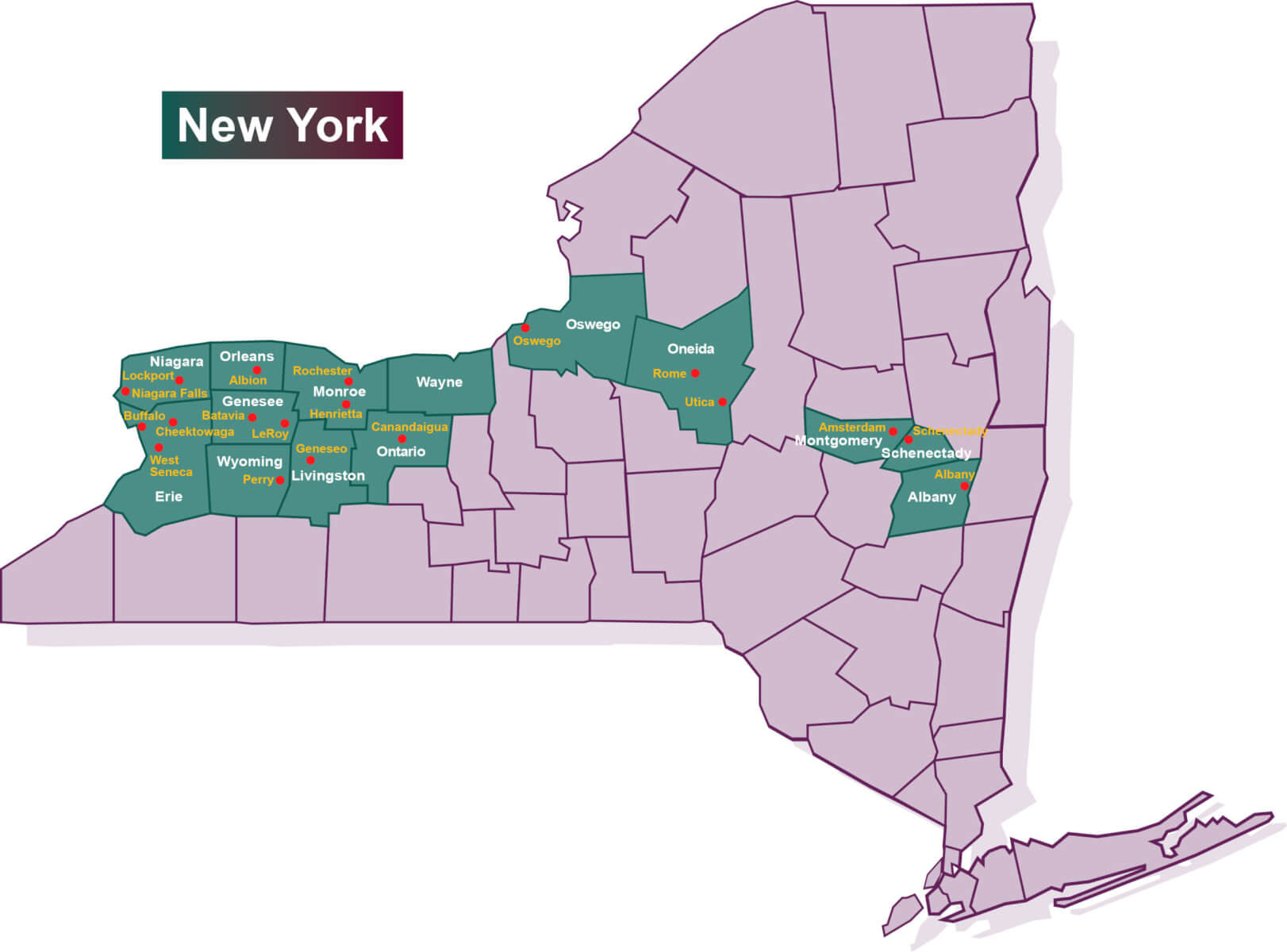 DePaul New York Map January 2022.