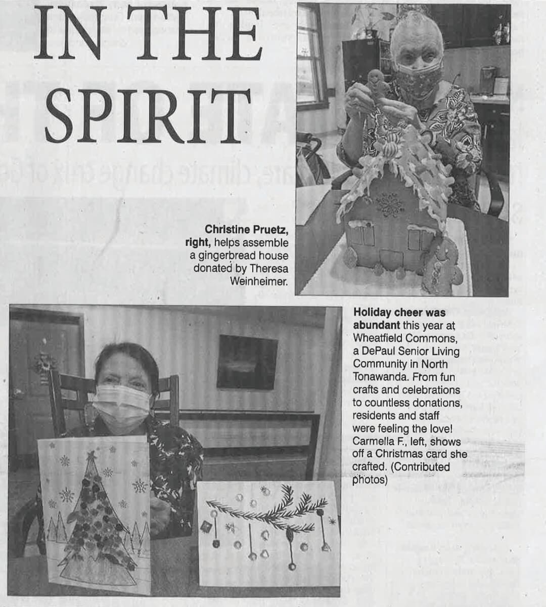 Wheatfield Commons In the Spirit (Niagara Gazette January 6, 2022