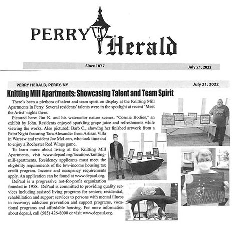 Knitting Mills Talent And Team Spirit, 7.21.22 Perry Herald