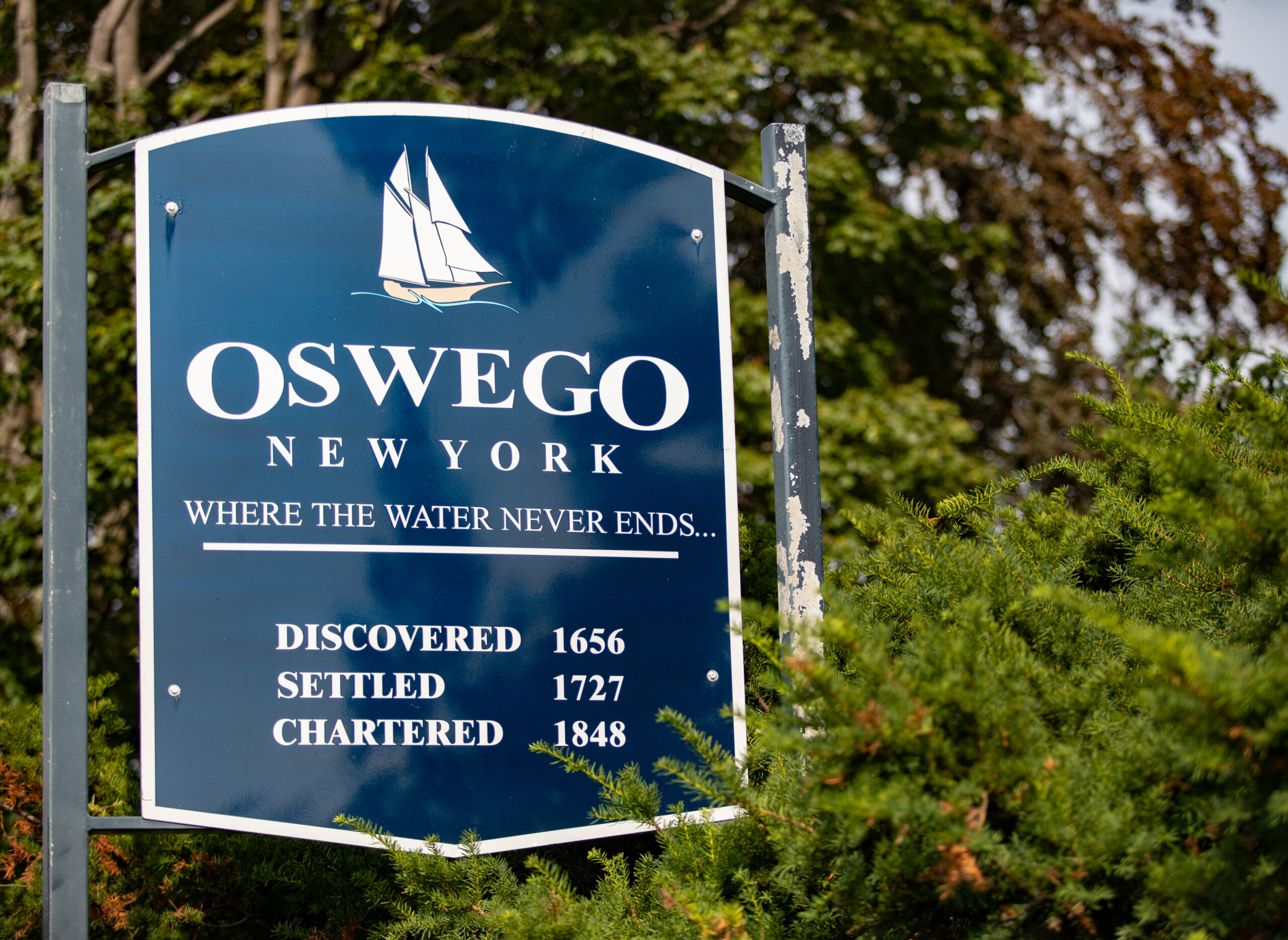 Oswego New York Sign