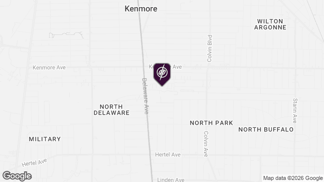 Map showing location of Pan-American Square Apartments