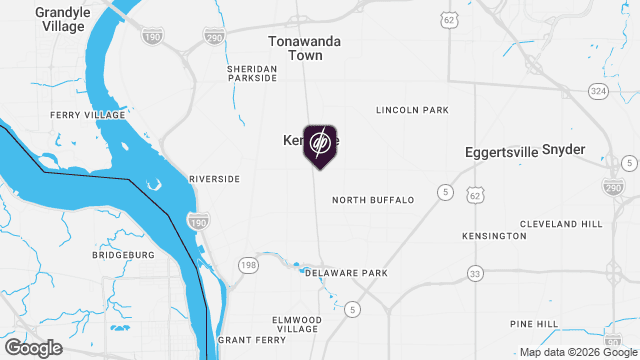Map showing location of Pan-American Square Apartments – Substance Use Disorder Single-Site Supportive Housing