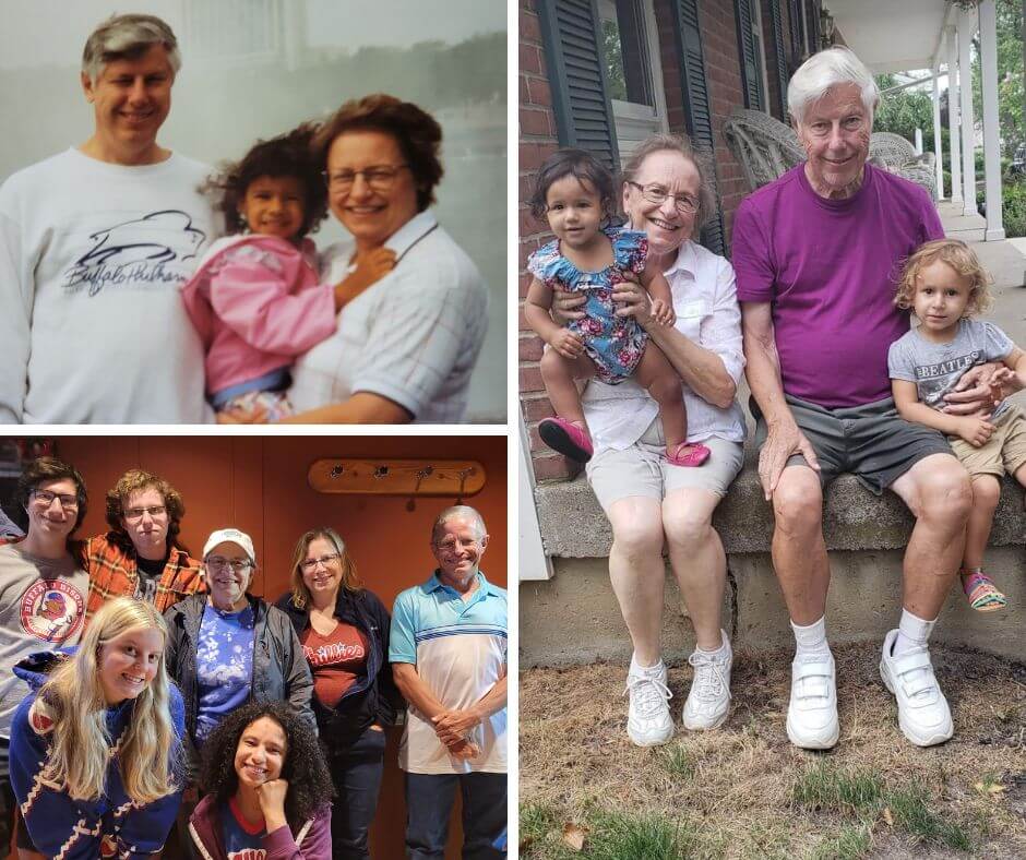Collage of family photos